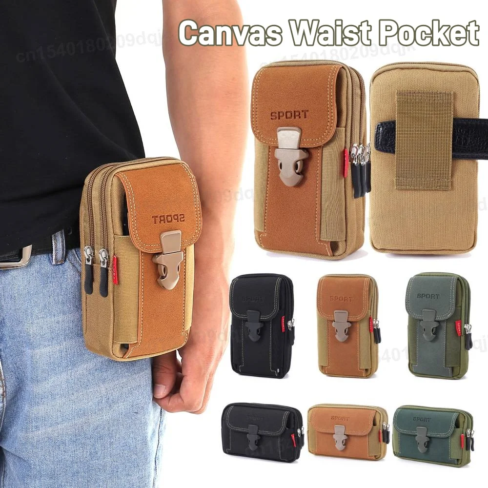 

Molle Pouch Belt Waist Pack Men Small Pocket Survival Tool Bag for Running Travel Camping Hunting Airsoft Outdoor Sports