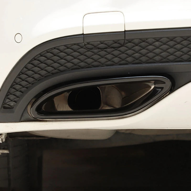 Car Accessories Trim Tail Exhaust Pipe Cover For Mercedes Benz B C E CLA GLC GLS GLE Class X253 W205 W166 W212 W213 C117 W246
