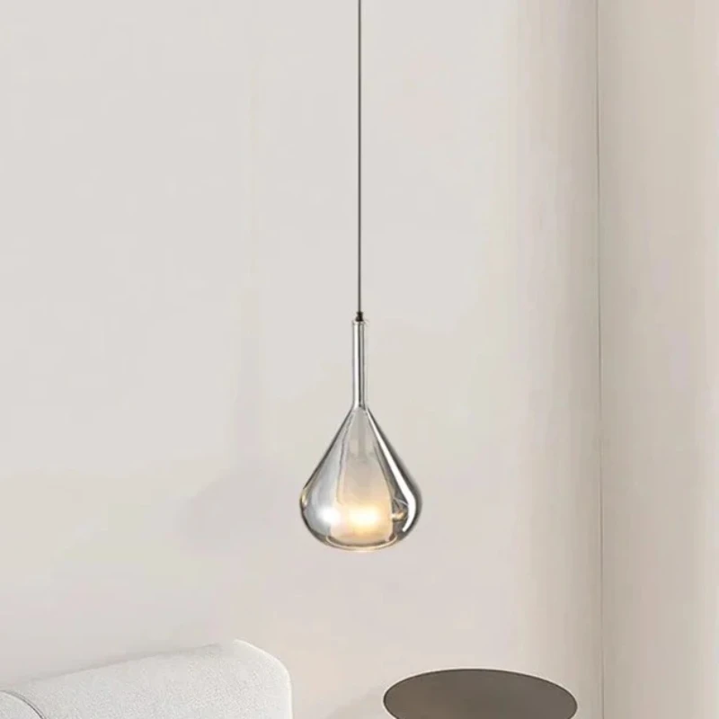 

Минималистичный стеклянный подвесной светильник, регулируемый подвесной прикроватный потолочный светильник, художественное освещение бара для столовой, кухни, острова, кафе