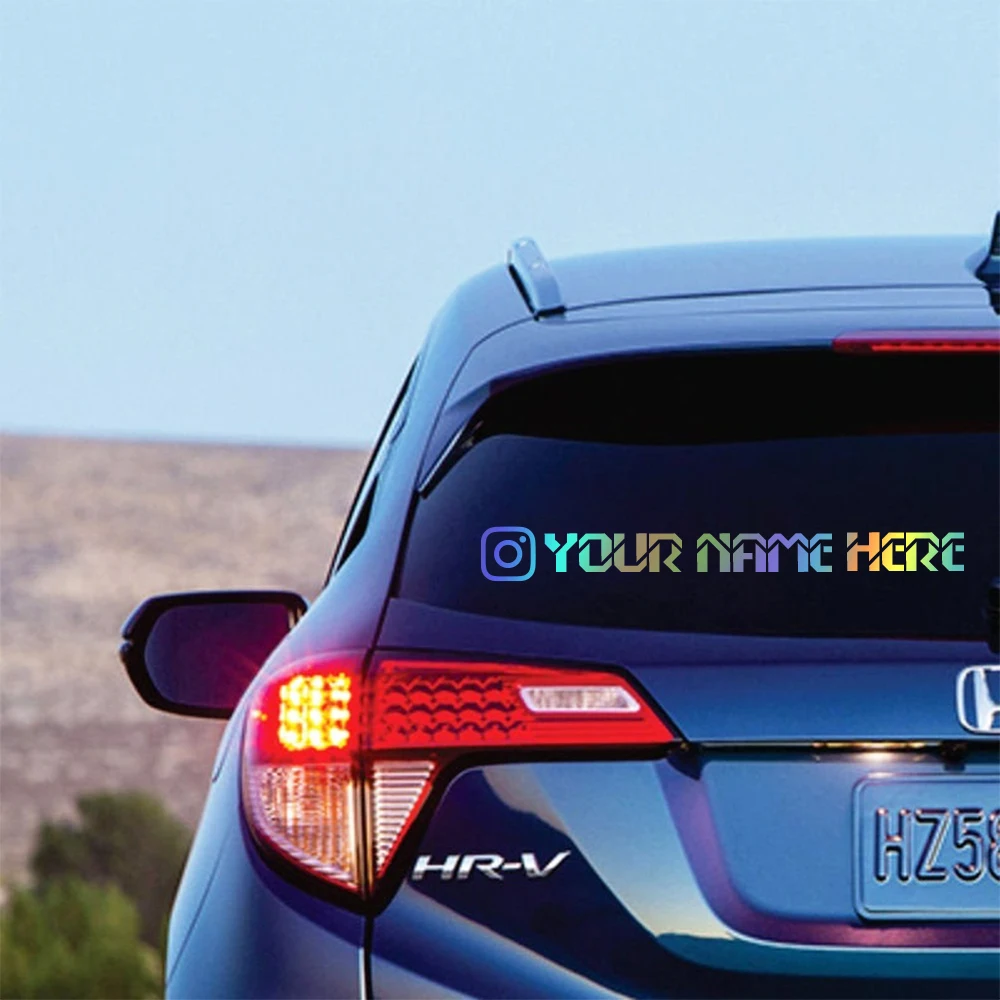 1 unidad de símbolo de cámara de 3CM de altura, pegatinas de nombre personalizadas para coche, pegatinas de pared impermeables, decoración del hogar, pegatinas de pared