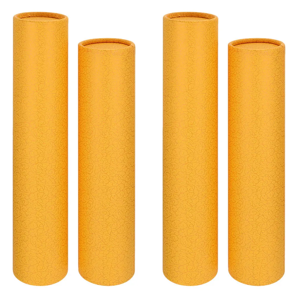 2 قطعة صندوق تخزين التمرير أنبوب الخط الأنيق للحفاظ على الأعمال الفنية وتغليف الهدايا حامل توافق متعدد الحجم #4