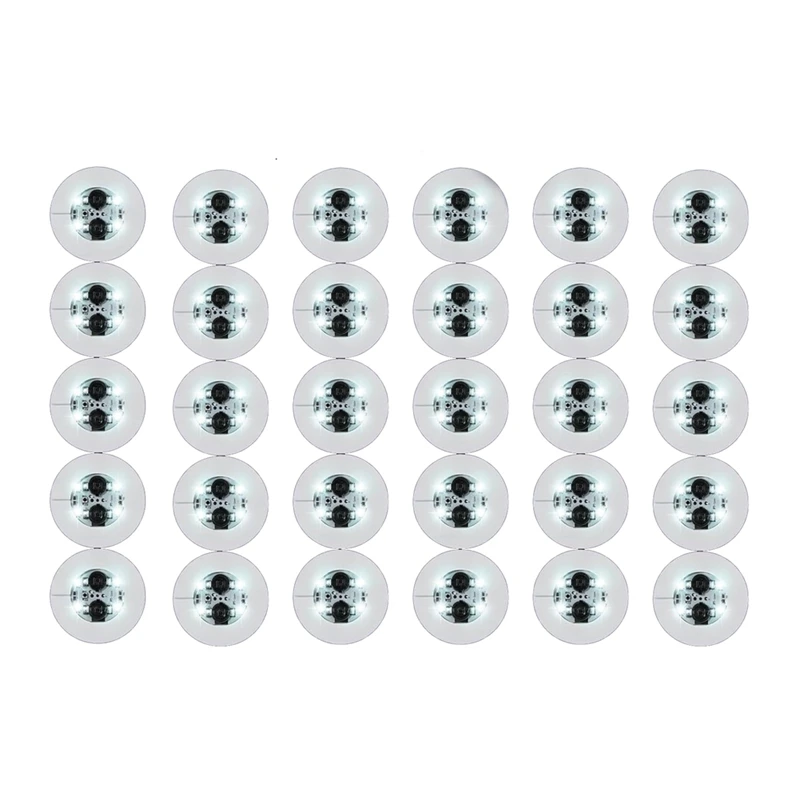 Светодиодные подставки с наклейками, 30 упаковок подсветительных подставок для напитков, светодиодные подставки для подставок, фонари для бутылок