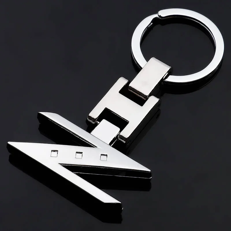 Alloy Car Styling Keychain Key Ring Chain Holder for Nissan X-Trail Xterra Qashqai Sylphy Tiida Almera Logo Auto Accessories