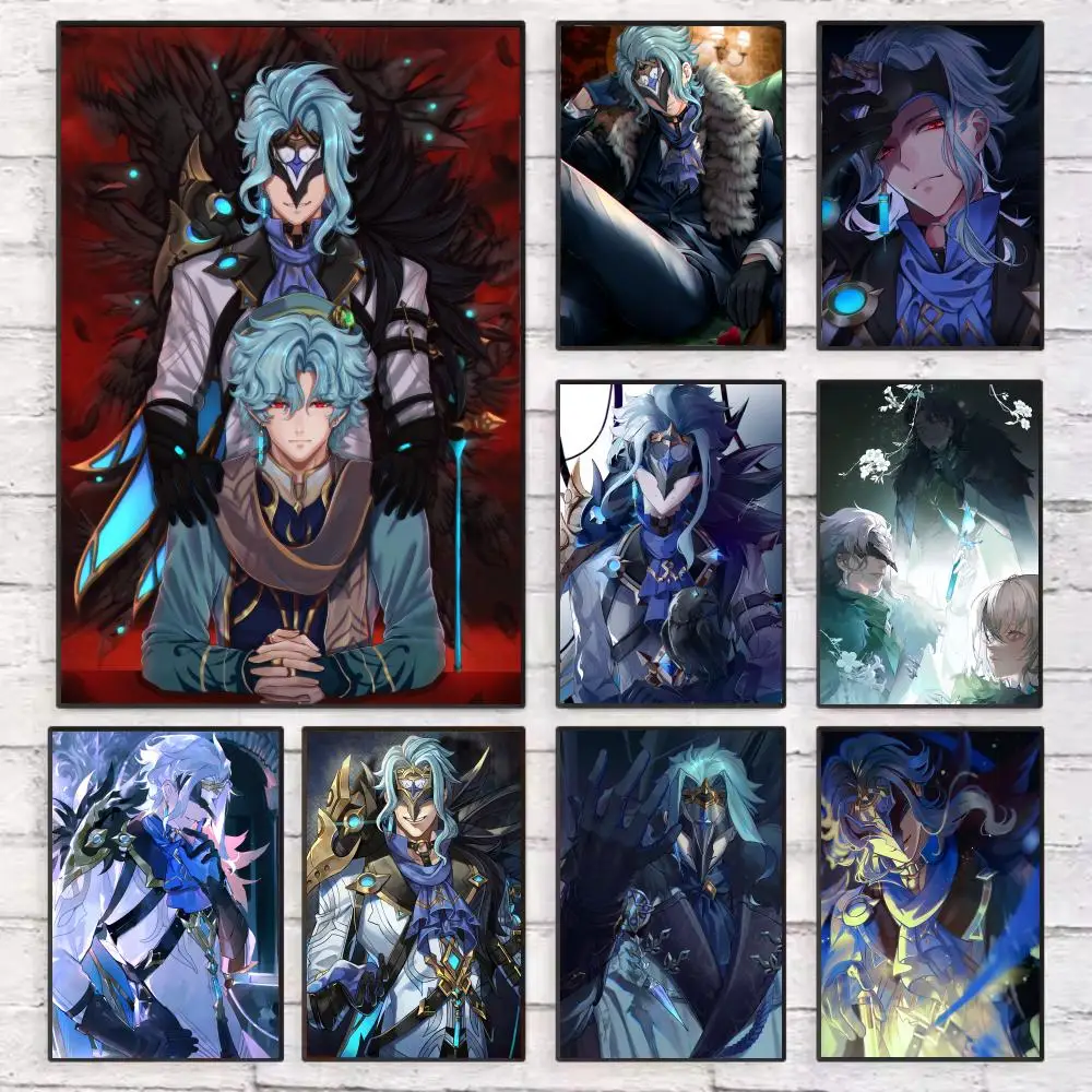 

Dottore Genshin Impact Poster Wall Art Sticky for Living Room Bedroom Office Hallway Bar Home Decor Gift Idea