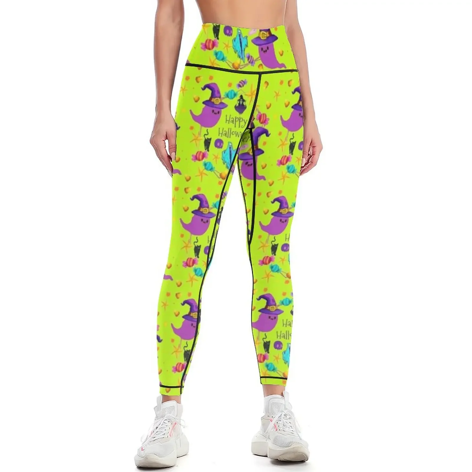 

happy halloween celebration Leggings high waist Sports pants for Women's tights sports tennis for Womens Leggings