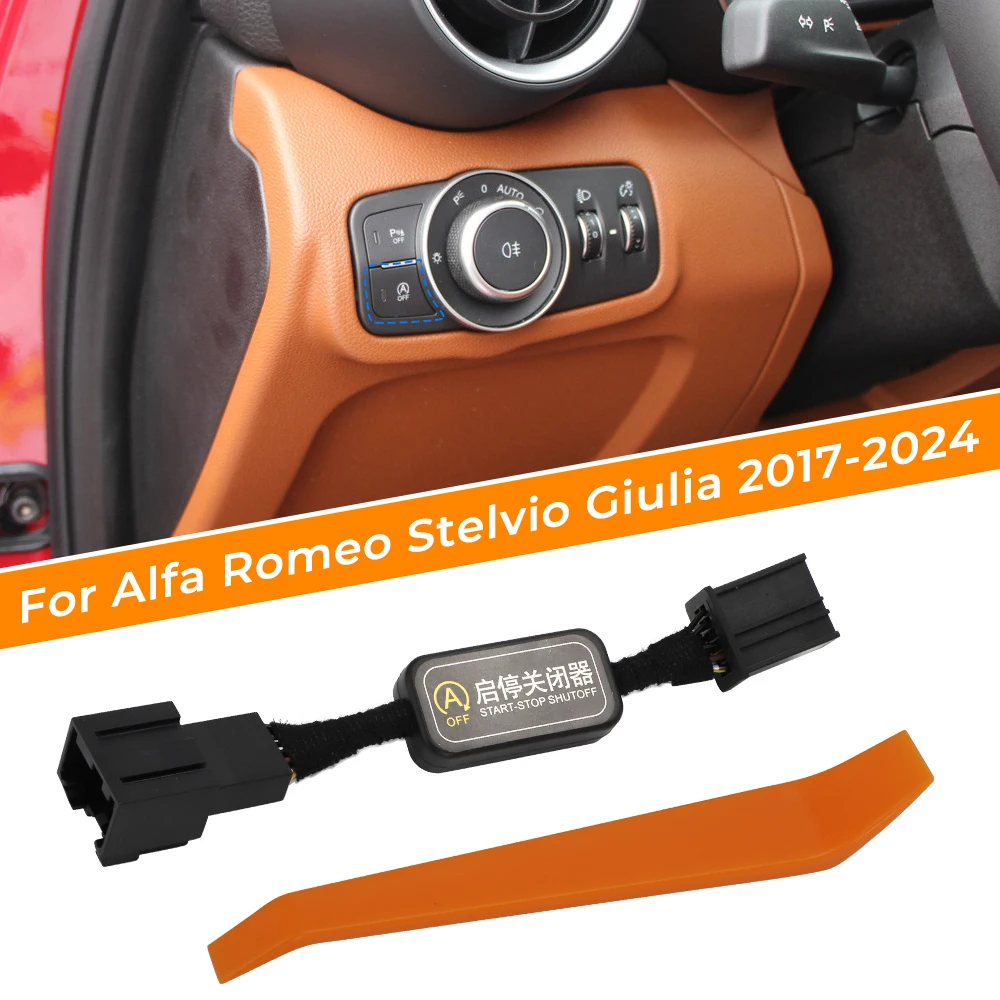 Car Automatic Stop Start Engine System Off Device Control Sensor Plug Cable Memory Mode For Alfa Romeo Stelvio Giulia 2017-2024