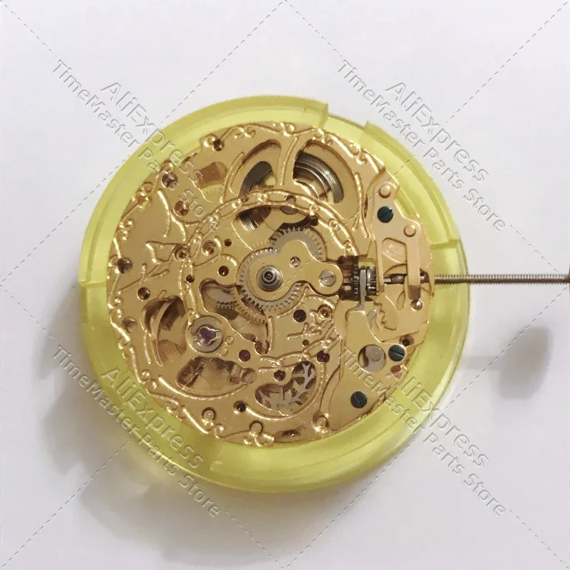 New 2813 Movement China 8205 8200 Hollow Out Movement Gold Silver Watch Mouvement Accessories