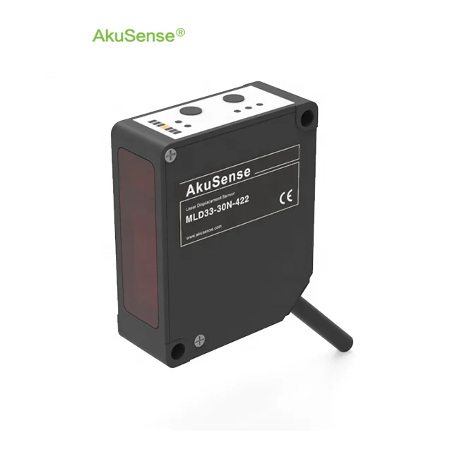 High Precision Laser Displacement Sensor Akusense 0.01% Accuracy Analog Output For Thickness Measurement