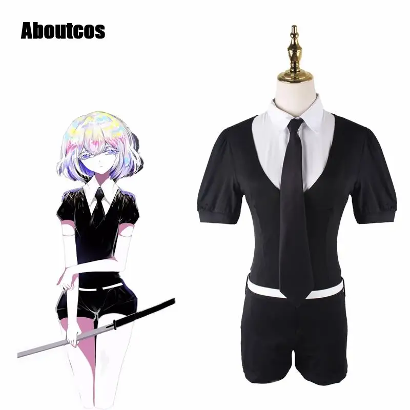 Aboutcos Japanese Anime land of the lustrous diamond Houseki no bort Kuni Jade Cosplay Costume Playsuit Outfits Uniforms Suits