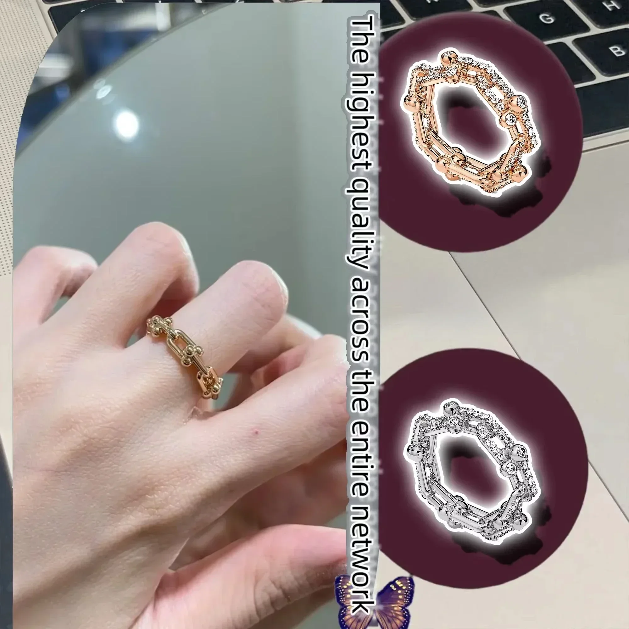 

S925 Sterling Silver Adjustable Ring, Multi-Size Fit, Perfect for All Occasions