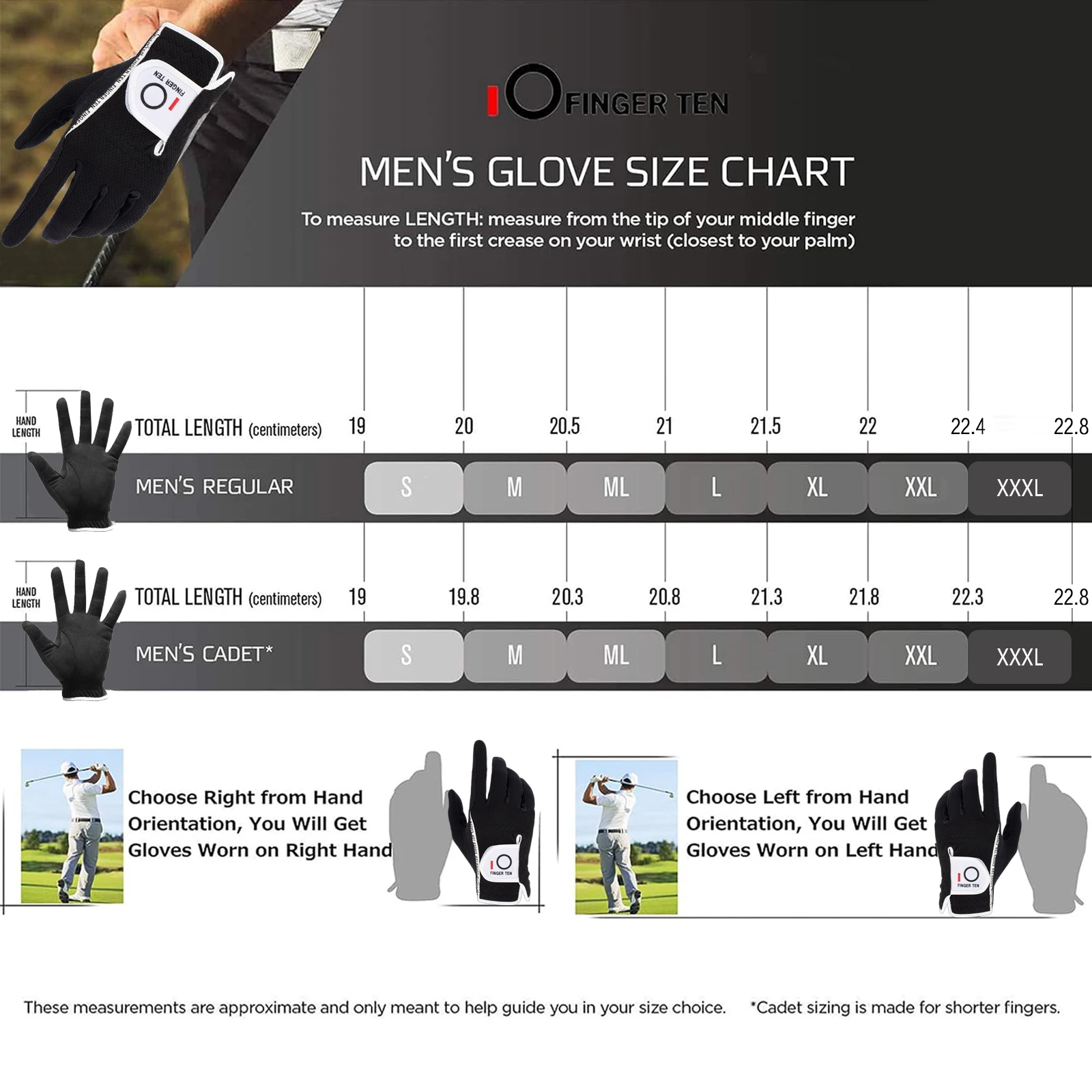 Men\'s Golf Glove Left Right Hand Hot Wet Weather No Sweat Rain Grip Gloves Black Gray White gant golf femme Drop Shipping