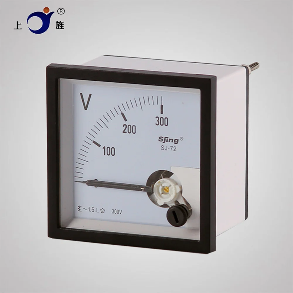 1PCS SJ-72 CP-72 SQ-72 CZ-72 AC 3V 5V 10V 15V 20V 30V 50V Class 1.5 72x72mm Range Analog Voltage Voltmeter Panel Meter