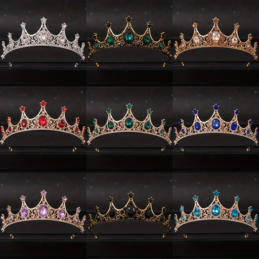 Wedding Hair Accessories Crystal Rhinestone Crowns Bridal Princess Tiaras Diadem For Women Bride Hair Jewelry