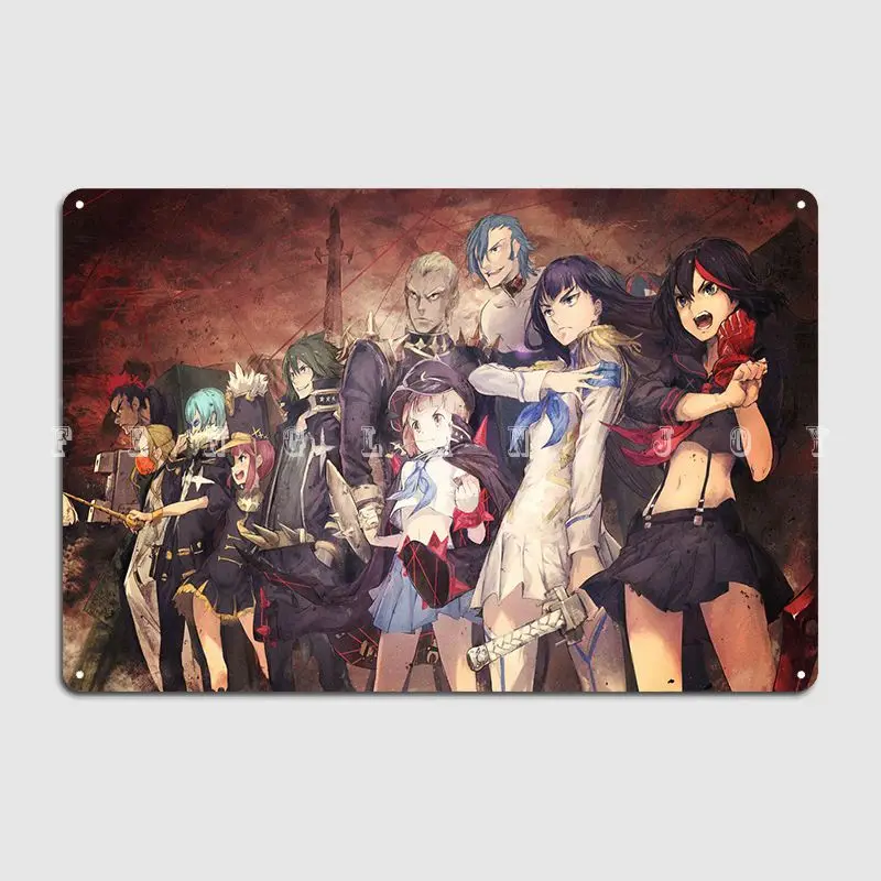 Kill La Kill Ryuko Matoi S Metal Plaque Poster Club Party Bar Cave Classic Plaques Tin Sign Posters