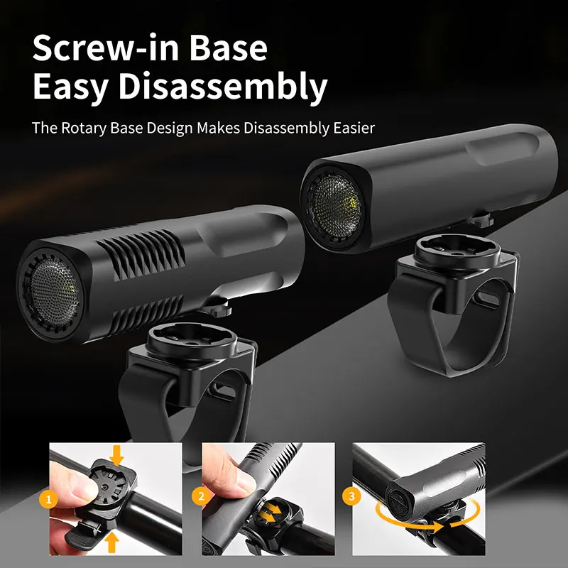 

March New Trade Festival Hot Sale 2-in-1 Bike Headlight Flashlight 1000LM 2500mAh 200m Range 6 Modes IP64 Waterproof Aluminum