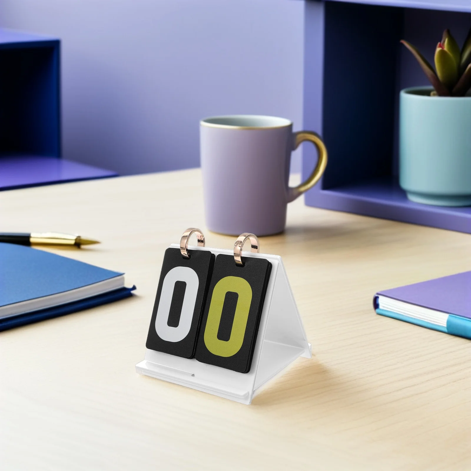 

2-Digit Flip Scoreboard for Card Games Precise Manual Score Keeper Tool Portable Waterproof Tabletop Competition Scoring Board