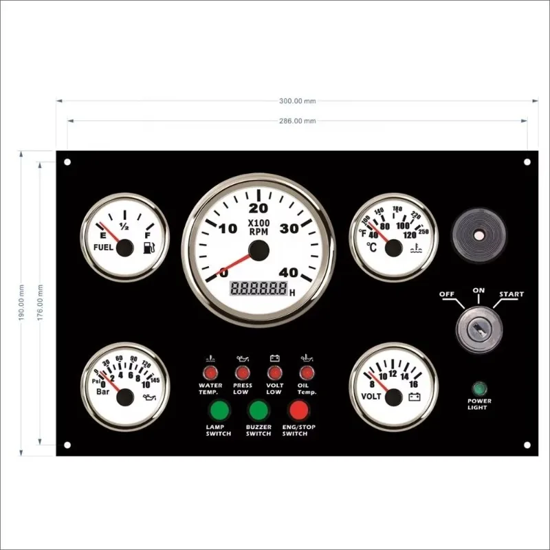 

2025 New StyleCustomize Engine Car Motorcycle Instrument Cluster Gauge Meter Panel Dashboard For Marine Boats Ship