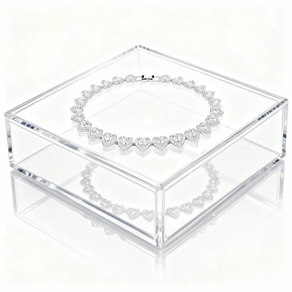 

Новинка 2025 года. Элегантные аксессуары. Инкрустированные цирконом в форме сердца в форме цепочки — это вечная декларация многослойного звездного света.