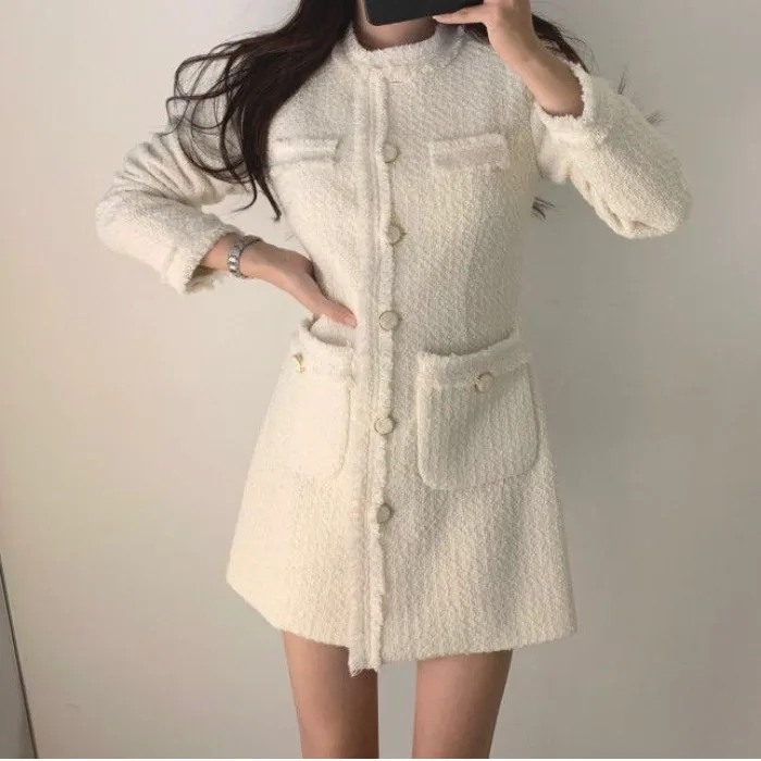 

Faionable Women's A-Line Dr Slimming Waist Long Sve Urban Commute Sle Luxury Light Fraance Sle Bodycon Skirt