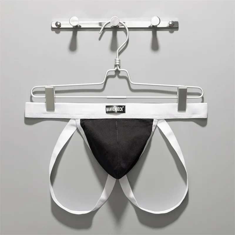 

Mens Double Pouch Thong Low Waist Cotton Underwear Sexy Fashionable Male T Back Panties Briefs