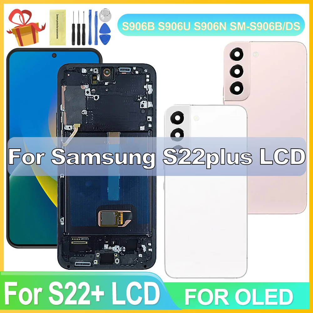 OLED For Samsung Galaxy S22 Plus SM-S906U S906E S906BN LCD Display Touch Screen Digitizer Assembly Replacement