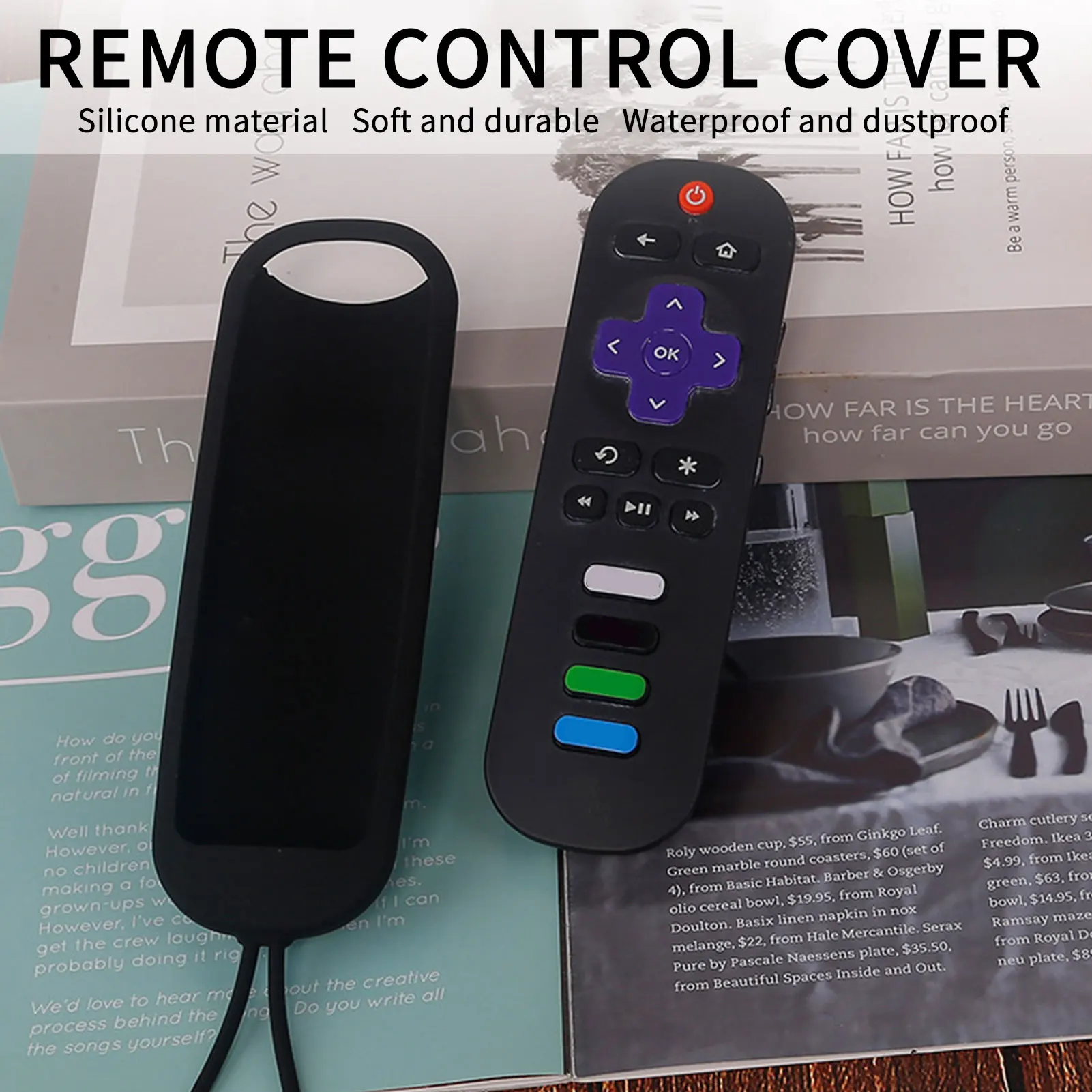 New Protective Case for TCL Roku TV Steaming Stick RC280 RC282 Remote Silicone Cover Shock Proof Controller Skin Anti Slip