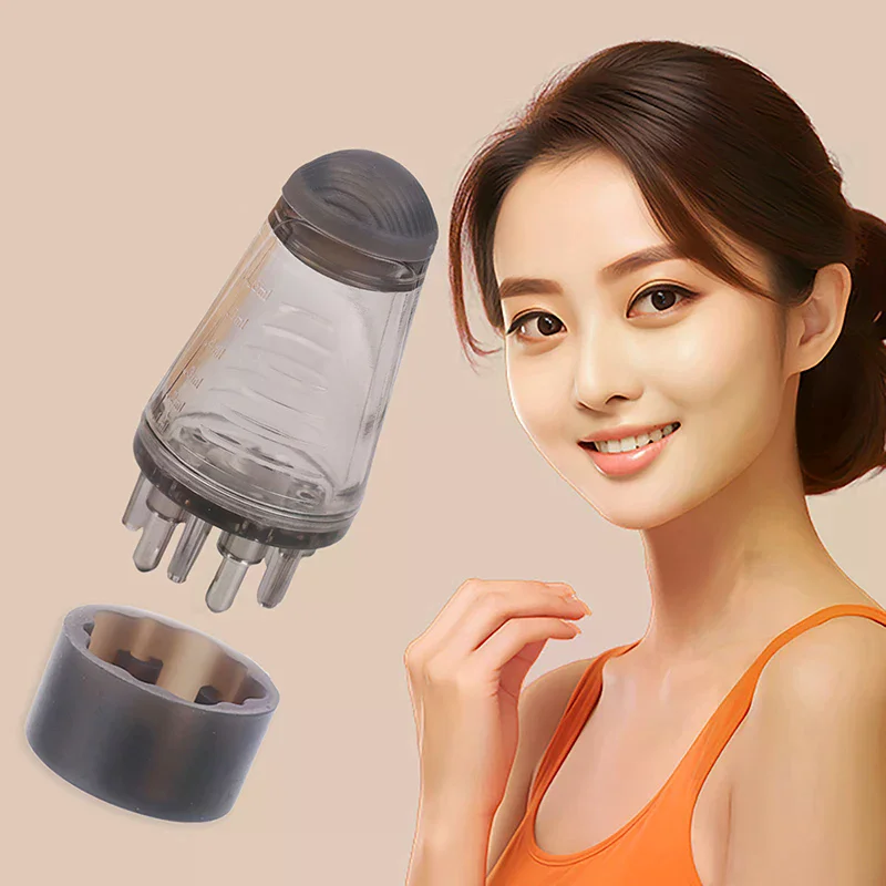 Scalp Applicator Hair Regrowth & Styling Solution Guide Comb Hexagon Head Oil Roller Ball Massage Comb Massage Relaxation Tools