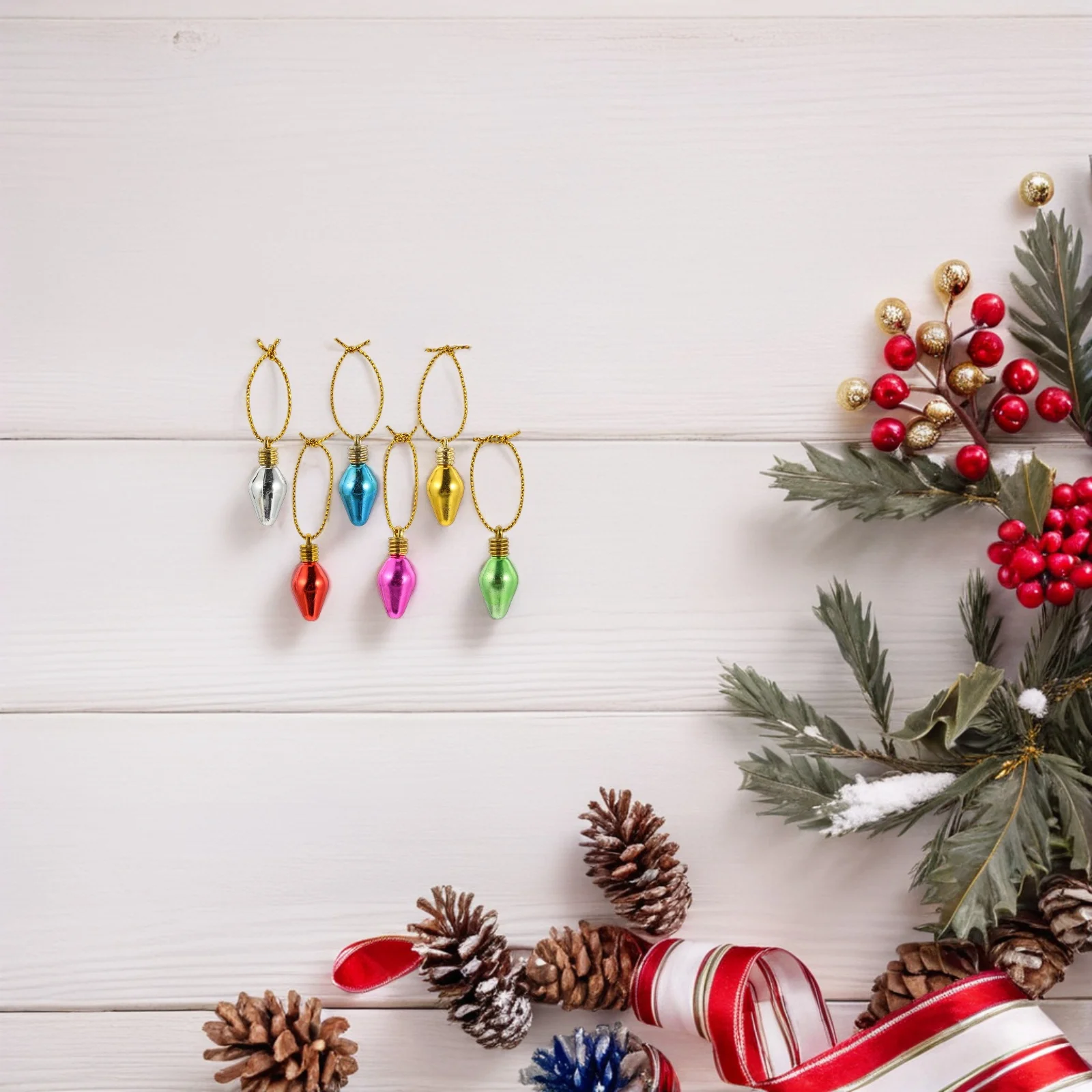 

100pcs Bead Pendant Colorful naments Diy Accessories Decorative Beads Christmas DIY Accessories Home Garden Decoration