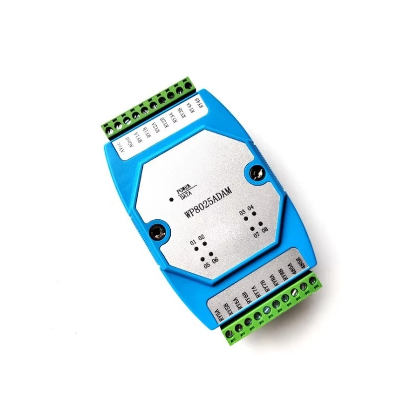 Relay Module 8-Channel Normally Open MODBUS RTU RS485 Communication WP8025ADAM for Industrial Control Systems
