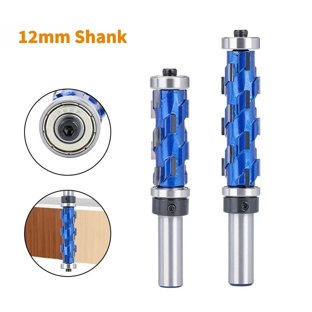 

1/2pcs 12mm Shank Flush Trim Milling Cutter Carbide Spiral Double Bearing Router Bit For Woodworking Tools