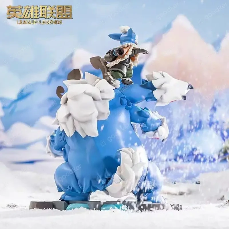 

League of Legends LOL Freljord Twins Nunu and Willump, средняя скульптура, фигурка, коллекция моделей, игрушка в подарок на складе