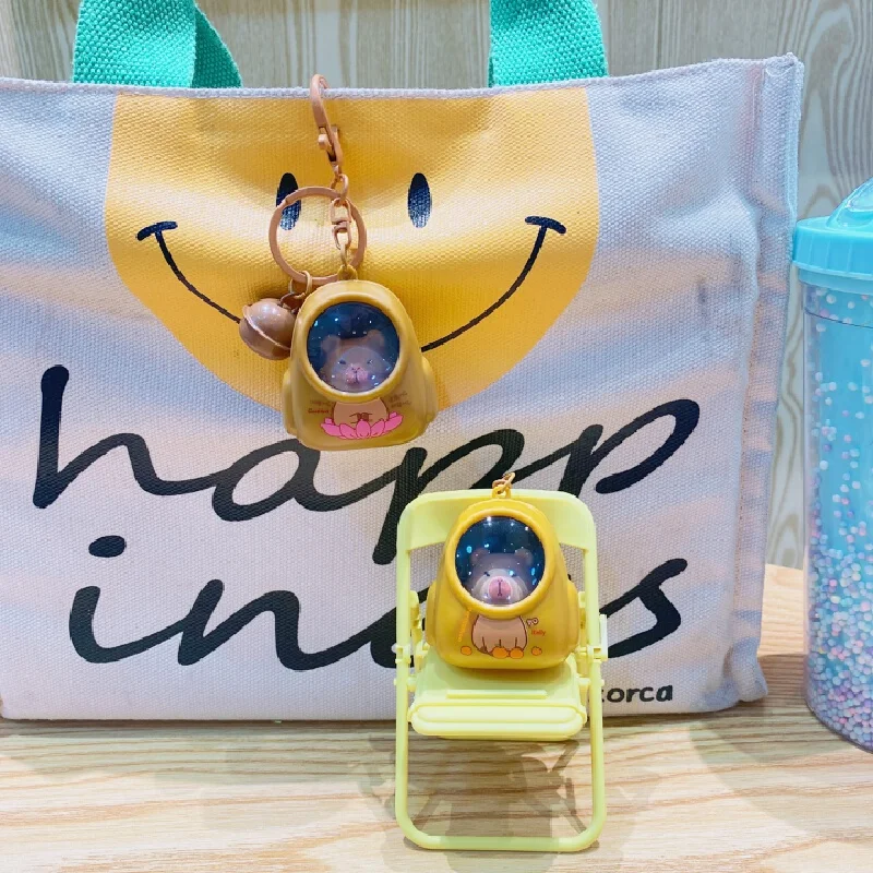 Creative Cartoon Water Dolphin Luminous Keychain Cute Doll Net Space Backpack Pendant Small Toy Accessory Gift For Acg Fans