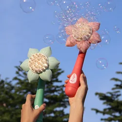 2026 Electric Bubble Gun Toys for Kids 23 Holes Bubbles Machine Soap Blower Blowing Toy Party Outdoor Games Boys Girls Gift