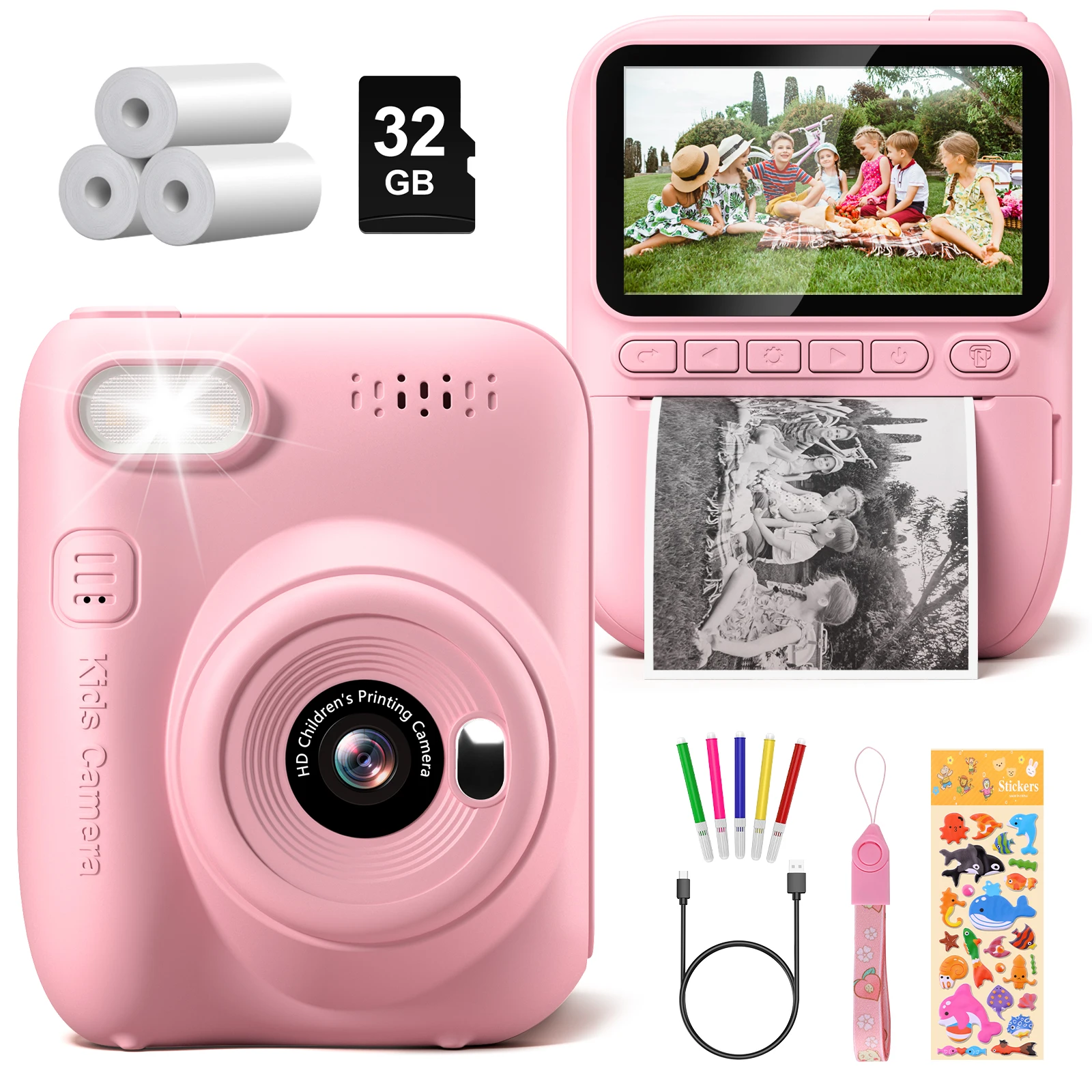 Instant Print Camera for Kids, 3.0