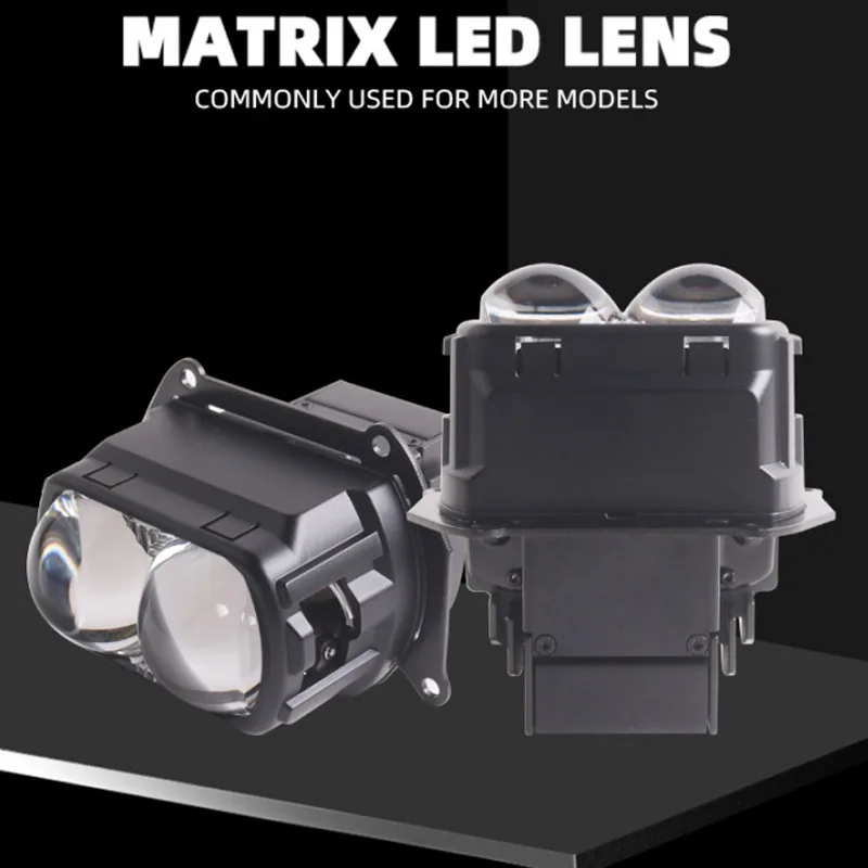 Double Matrix Bi LED Projector Lens 12V 69W 6000K Hi Lo BEAM Car Headlight Retrofit
