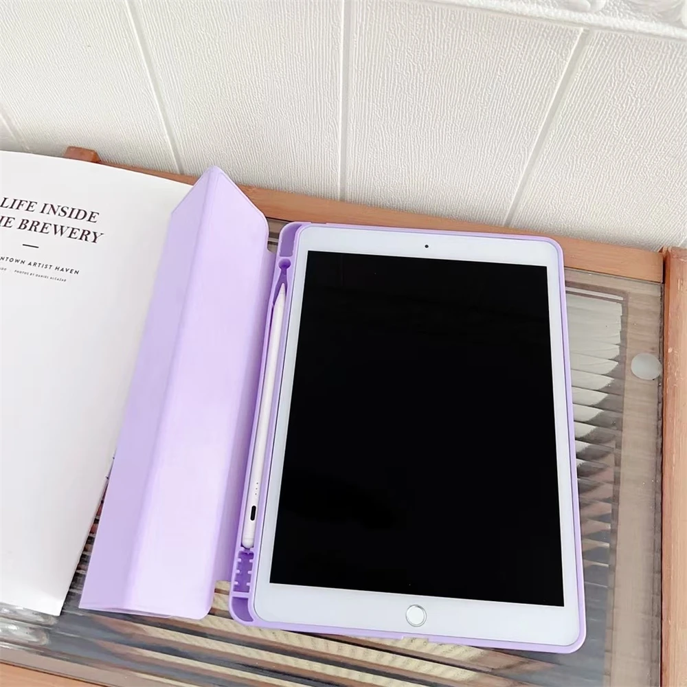 for iPad Pro 11 2024 Case Air 5 Air4 10.9 10th 11th Gen 9 8 7 10.2 Inch 9.7 5th 6th Mini6/7 Air2025 Cover with Pencil Holder