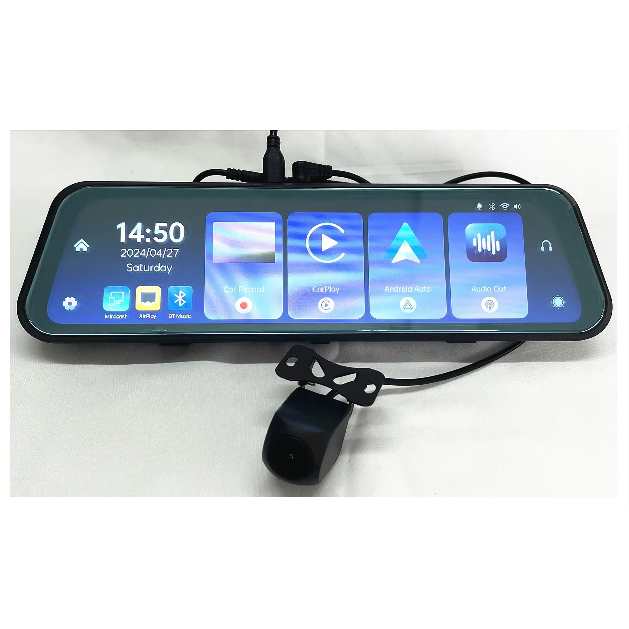 Car dashcam Car DVR Car black box 9.66inch screen Carplayer Android auto