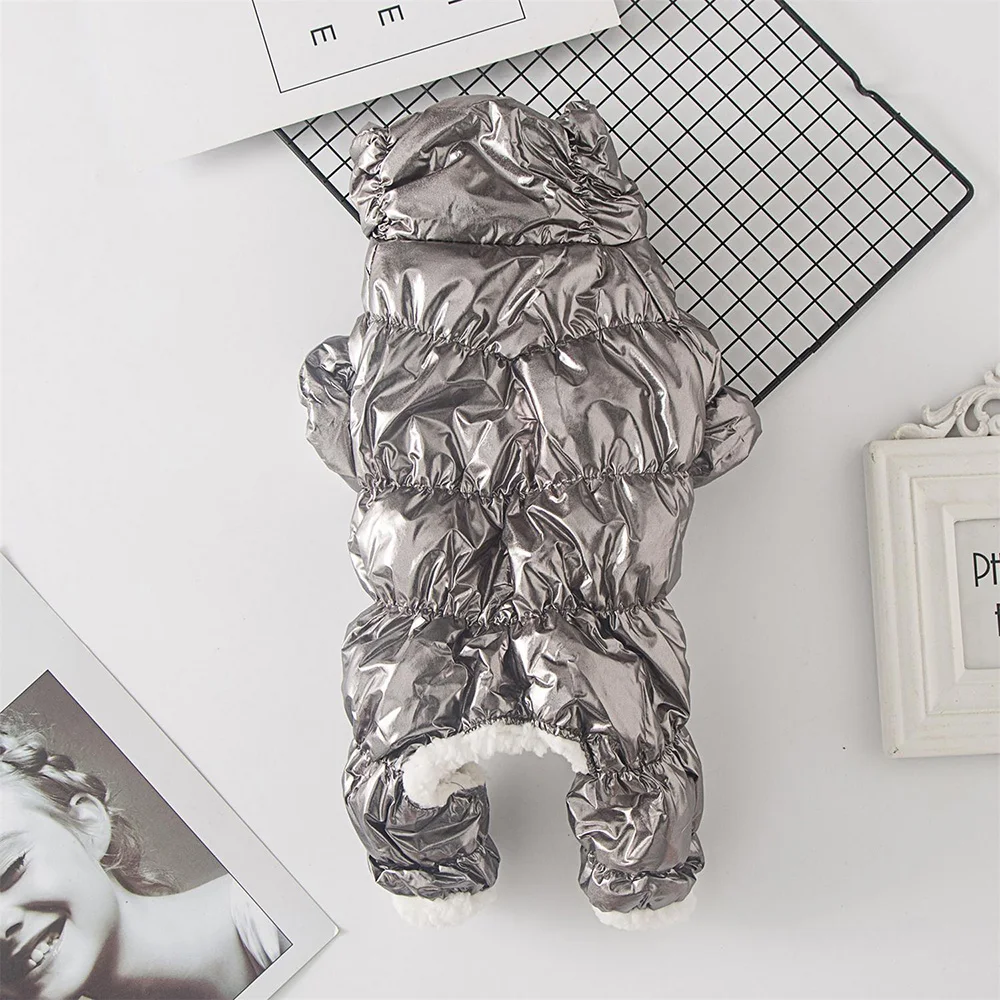 الكلب بذلة الدافئة الصوف الشتاء الحيوانات الأليفة وزرة للكلاب الصغيرة المتوسطة جرو معطف مقاوم للماء مطاطا تشيهواهوا سترة ملابس الحيوانات الأليفة