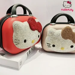 Oryginalna walizka Hello Kitty Kawaii Cartoon kosmetyczka podróżna wielofunkcyjna o dużej pojemności prosta z blokadą prezenty dla dzieci