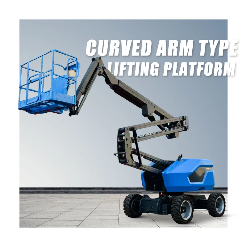 Customized 12m 16m 18m Hydraulic Cherry Picker Trailer Towable Tractor Mounted Boom Lift