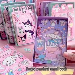 Sanrio Anime Style Loop Notebook Kuromi Cinnamoroll Cute Cartoon Vocabulary Book Bookbook Notebook Portable Notebook Student Gif