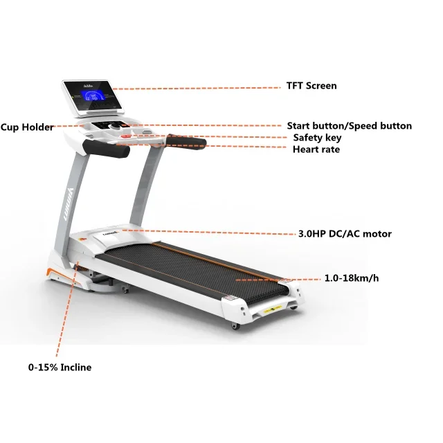 Lijiujia 2022 electric folding cheap slim home cinta de correr electrica treadmill commercial treadmills manufactures