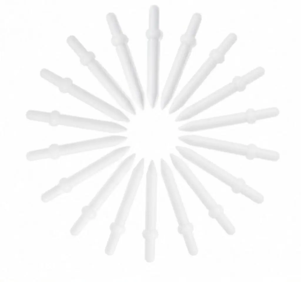 24pcs White Paint Marker Nibs 3MM Fine Tip Replacement Tips for Acrylic Paint Markers Durable and Portable Ideal for Detailed