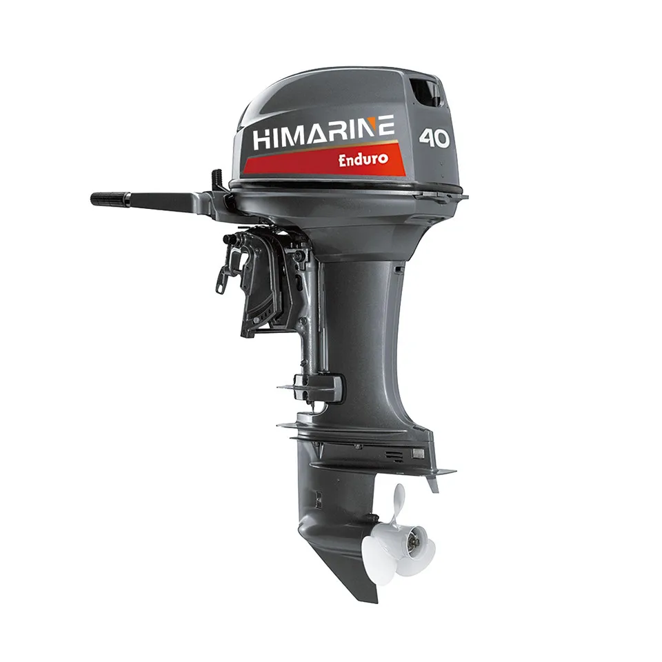 Outboard Motor Marine Boat Engine 40HP 2 Stroke Water-Cooled Gasoline Engine E40XMHL