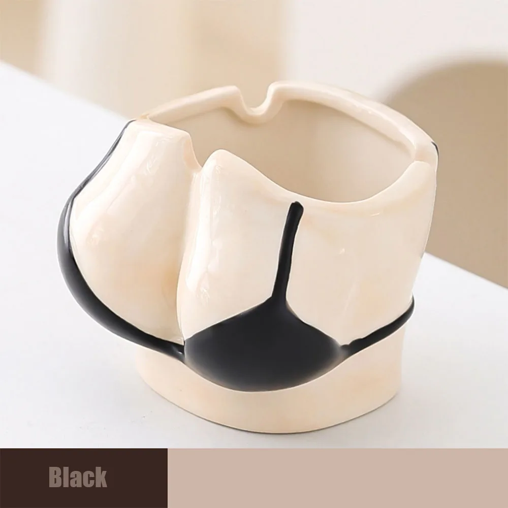 A ceramic ashtray - ceramic ashtray Creative personality fashion beauty send boyfriend gift living room home office ashtray