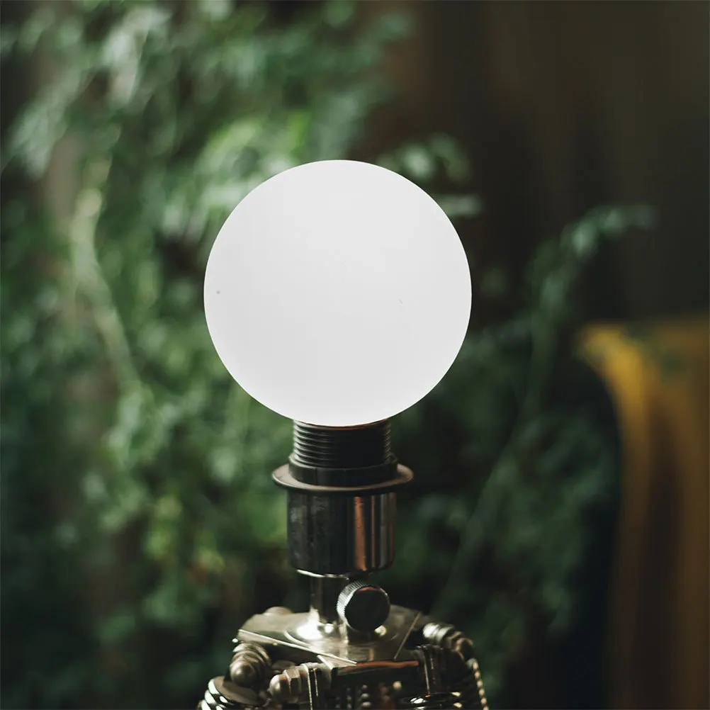 

Frosted Milky White Round Glass Globe Lamp Shade Replacement for Ceiling Light Living Dining Room Glass Lampshade