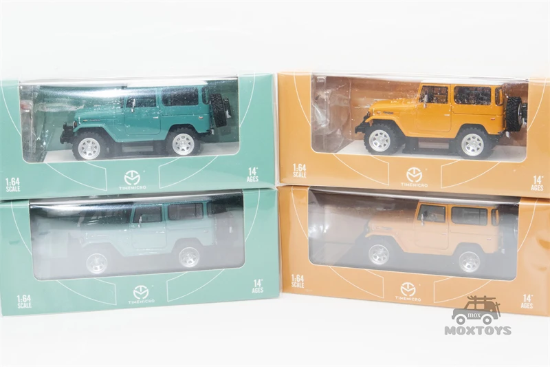 TIME MICRO 1:64  Land Cruiser FJ40 Yellow /Green Diecast Model Car