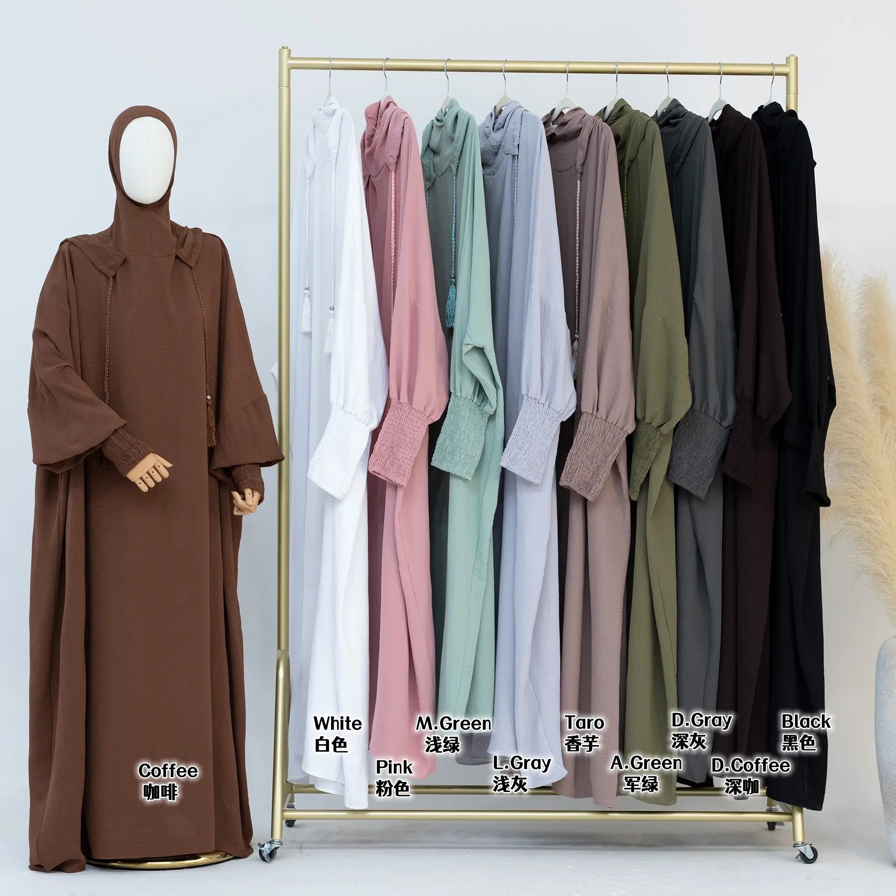 

Eid Ramadan Muslim Hijab Abaya Dubai Turkey Islamic Prayer Garments Women Casual Dress Loose Kaftan Arabic Fashion Jalaba Robe