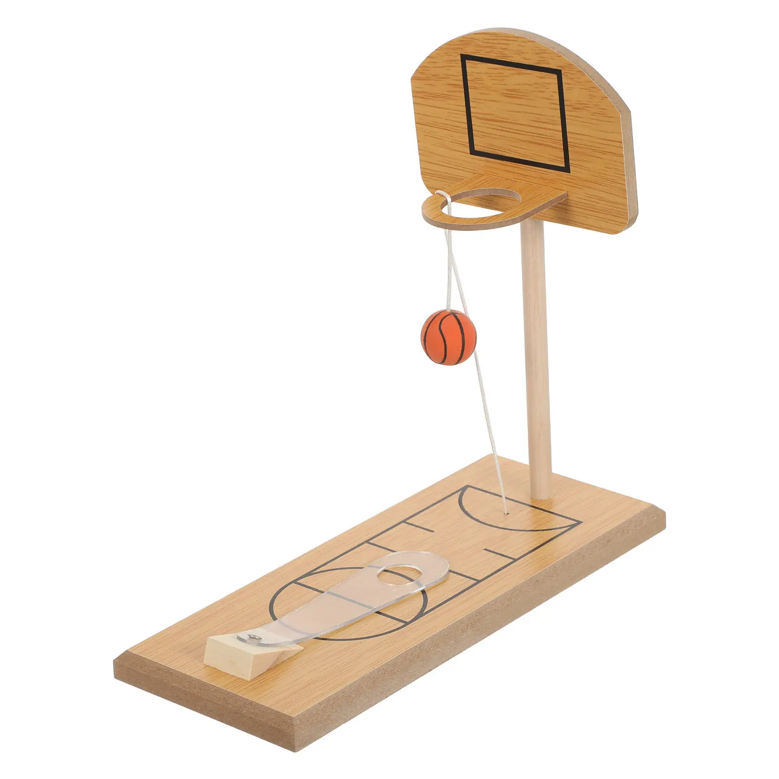 

Wooden Mini Basketball Game Desktop Tabletop Portable Indoor Outdoor Office Travel Fun Sports Game Set for Stress Relief
