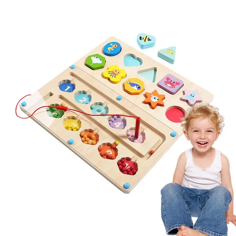 Montessori Color Sorting Magnetic Montessori Sorting Game Montessori Sorting Game Kids Magnetic Pen Moving Bead